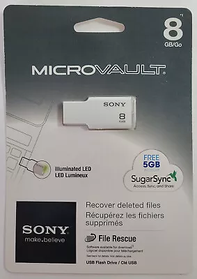 Sony MicroVault 8GB USB Flash Drive - New Sealed Original Packaging • $10.99