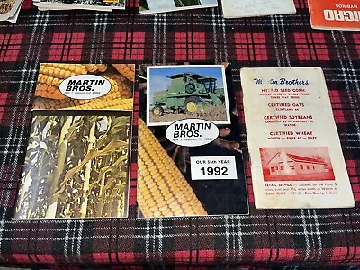 Lot Of 3 Vintage Martin Brothers Bros Corn Beans Notebook Walton Indiana IND • $8.50