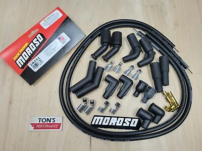 Moroso 28332 Harley Davidson Universal Spark Plug Wire Kit 78-15 Ultra 40 Black • $27.99