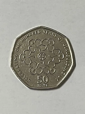 2010 Girl Guides Celebrating 100 Years Of Girlguiding UK 50p Fifty Coin • £9.99