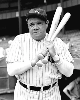 New York Yankees BABE RUTH Glossy 5x7 Photo Vintage Baseball Poster Print • $3.49