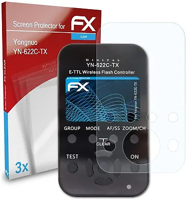 AtFoliX 3x Screen Protection Film For Yongnuo YN-622C-TX Screen Protector Clear • £11.59