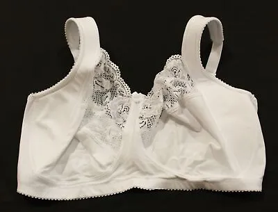 Miss Mary Of Sweden Women's Side Padded Lovely Lace Bra DM9 White Size US:42H • $29.99