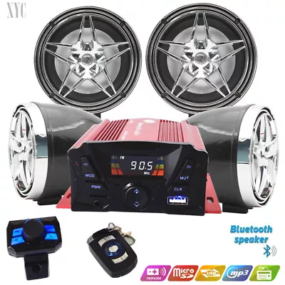 Golf Car Cart MP3/Bluetooth Player Speaker FM Radio AMP Stereo WRemote Control • $141.90