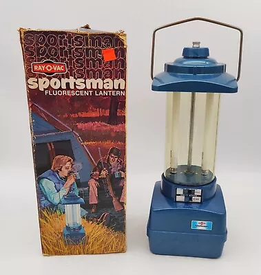 $29.50 • Buy Blue Ray O Vac Sportsman Camping Fluorescent Lantern With Box No. 360-B Vintage 