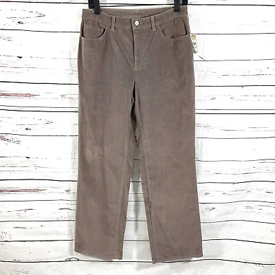 Talbots Pants Women’s Petite 10P Brown Velvet Pants Straight Leg Vintage • $59
