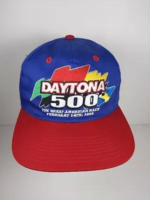 Vintage Daytona 500 The Great American Race February 14th 1999 Snapback Hat • $14.99