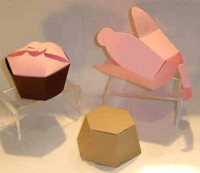 Cupcake Shaped Favor Box Paper Wedding Birthday Party • $6.99