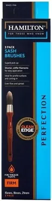 Hamilton Perfection Clean Edge Sash Brush Set X 3 New • £16.25