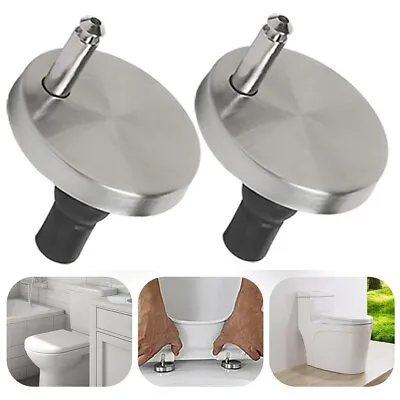Convenient Quick Release Toilet Seat Hinges Ideal For Back To Wall Toilets • £9.38