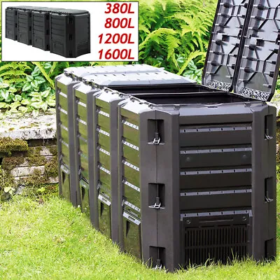 DEUBA® Garden Composter 380L - 800L - 1200L - 1600L Thermal Organic Compost Bin • £99.95