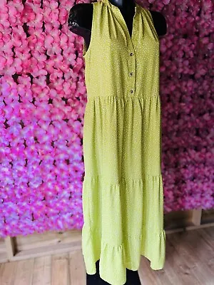 Wallis Polka Dot Sun Dress Size 12 14 • £6.99