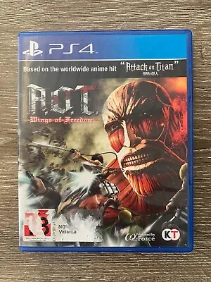 A.O.T. Attack On Titan PS4 Wings Of Freedom Free Postage • $69.95