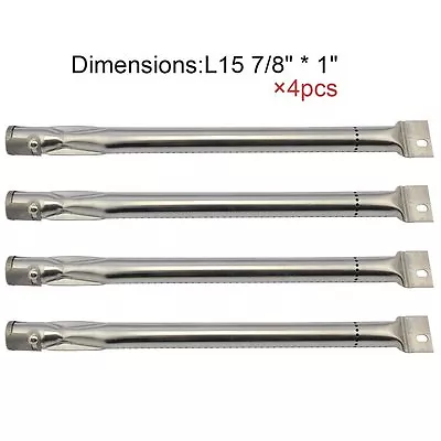 Stainless Steel Pipe Tube Burners 4pk BBQ Gas Grill Parts For Uniflame Brinkmann • $37.97