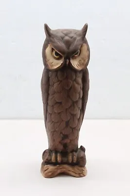 Vintage Ceramic Owl Statue Figure 9  Tall Signed Rayann Creations • $19.99