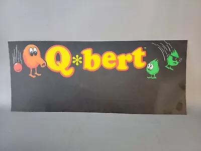 VTG GOTTLIEB QBERT Q*BERT 1982 Original Arcade Marquee • $55.21