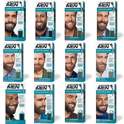 Just For Men Mustache & Beard Beard Dye For Men With Brush Included - 12 Shades • $14.98