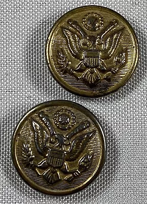 (2) US Army Great Seal Eagle Brass Button Military Uniform • $17.90