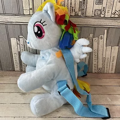 My Little Pony Backpack Plush Rainbow Dash Soft Toy Rucksack Bag Straps • £8.95