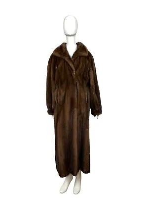 Genuine Mink Women's Fur Coat - Women's Mink Coat Natural Mahogany   • $500