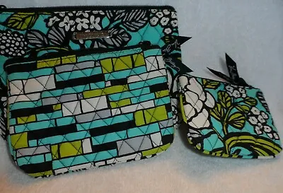 Vera Bradley Cosmetic Trio In Island Blooms Pattern  • $33