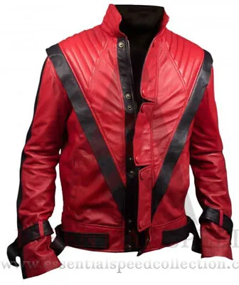 Michael Jackson Motorbike Leather Jacket In Cowhide / 5 Ce Approved Protections • $166.89