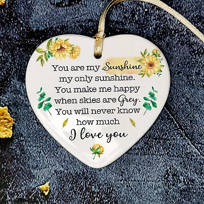 £6.49 • Buy Positive Gifts You Are My Sunshine-Ceramic Heart Plaque Keepsake Birthday Cards