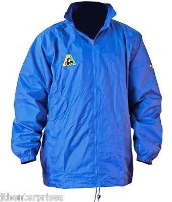 Lawn Bowl Wet Weather Lined Rain Jacket & Hood BA Logo Royal SIZE XS/10 - 4XL/24 • $62