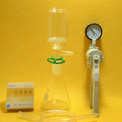 $52.26 • Buy 250ml,Suction Filtration Kit,ID 50mm Buchner Funnel,Glass Flask,Vacuum Pump