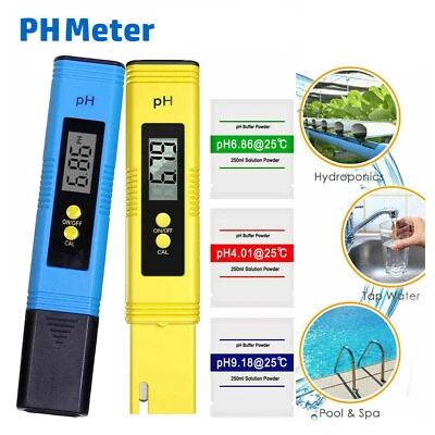 £5.75 • Buy PH Meter LCD Digital Electric Tester Pen Water Hydroponics Test Kit Aquarium UK