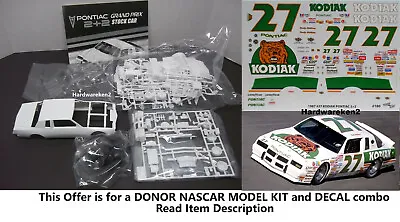 KIT #27 KODIAK 1987 PONTIAC GRAND PRIX 2+2 STOCK CAR RUSTY WALLACE- 1/24 Scale • $46.99