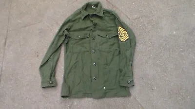 Old Relic 1967 Dated US Army Vietnam War Era Fatigue Shirt Size 13 1/2 X 30 USED • $20