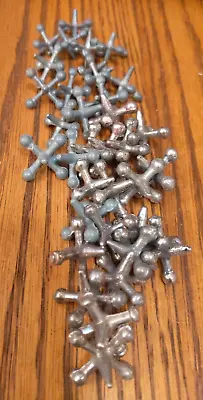 Vintage Cast Metal JACKS Toy Old Game Pieces Lot Of  ~ Classic Jax Solid • $10