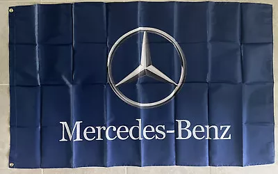 Mercedes Benz Logo Flag Banner 3X5 AMG CLS GLA Garage Shop Man Cave • $15.29