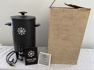 Vintage West Bend Miracle Maid Coffee Maker Percolator 20 Cup Capacity • $34.99