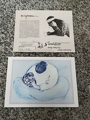 RC Gorman Woman With Bowl Print 6-1/4  X 4-1/2  • $9