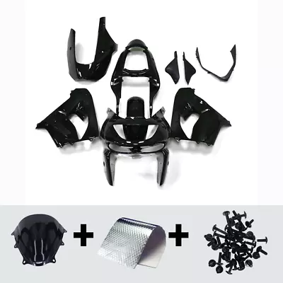 Fairing Kit For Kawasaki 1998-1999 Ninja ZX9R 98 99 ZX900 Body Work Gloss Black • $389.95