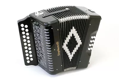 Stephanelli 2 Row Accordion B/C - Polished Black - • $590.59