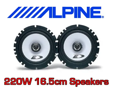 ALPINE 220W 2WAY 16cm 6.5  Inch SXE CAR/VAN DOOR SHELF SPEAKERS PAIR NEW • £39.90