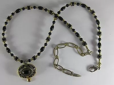 Vintage Retired MICHAL GOLAN Designer Jewelry Beaded 18  Necklace  • $67.88