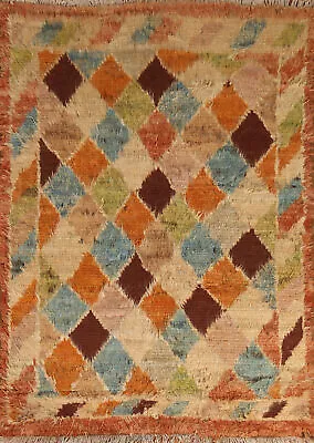 Handcrafted Luxury Hand-Knotted Moroccan Accent Rugs Centerpiece 5x6 Ft • $405.49