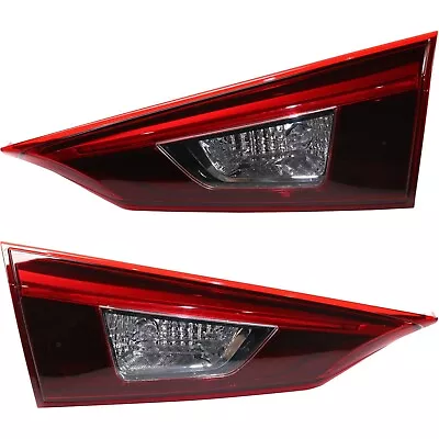 Tail Light Set For 2014-2018 Mazda 3 Left And Right Inner Clear Lens LED • $208.43