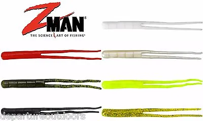 Z-Man Elaztech Split Tail Grub Trailerz 4  10pk Creature Bait ZMan Fishing Lure • $7.08