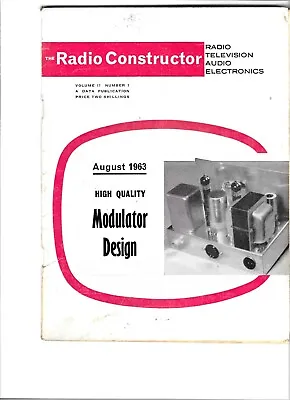 The Radio Constructor Magazine August 1963 • £1.50