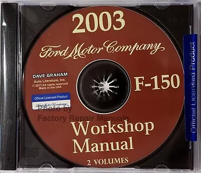 2003 Ford F150 Pickup Truck Factory Service Manual Shop Repair 2 Volumes On CD • $38.21