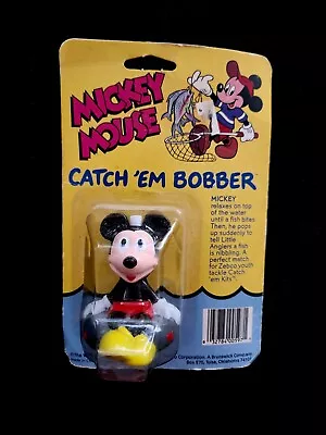 Vintage 1994 Mickey Mouse Catch Em Bobber Fishing Lure Toy Zebco For Pole • $25