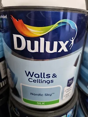 £16.99 • Buy Dulux Smooth Creamy Emulsion Silk Paint Nordic Sky 2.5L - Walls & Ceiling 
