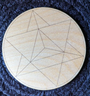 Crystal Grid - The Merkaba Intention Board Felt Backed • £7.99