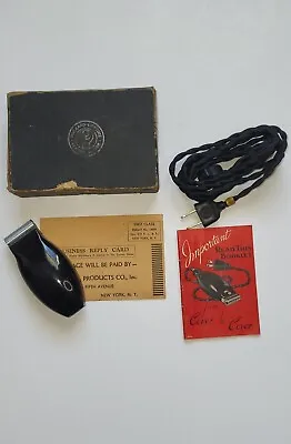 Vintage Packard Lifetime Lektro-Shaver W/ Box & Original Electric Cord Works! • $10.50