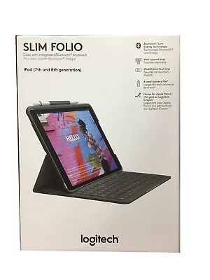 Logitech Keyboard Case 10.2  Apple IPad 7th 8th 9th Gen 920-009473  Slim Folio • $59.55